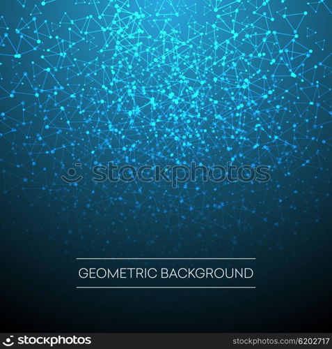 Abstract background with dotted grid and triangular cells. Vector illustration. Abstract background with dotted grid and triangular cells. Vector illustration EPS10