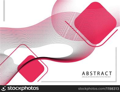 Abstract Background with Dynamic Linear Waves