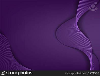 Abstract Background with Elegant Purple Lines