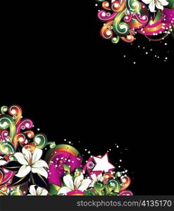 abstract background with floral