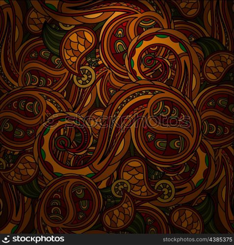 Abstract background with floral elements in the Ukrainian style