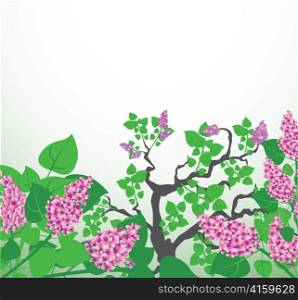 abstract background with floral vector illustration