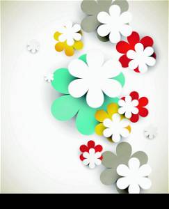Abstract background with flowers