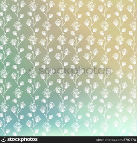 Abstract background with flowers for design can be used for invitation, congratulation