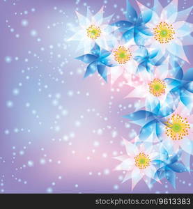 Abstract background with flowers Royalty Free Vector Image