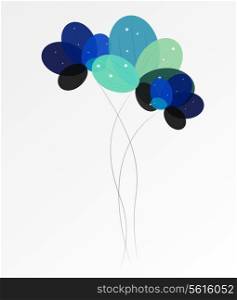 Abstract background with Flowers. Vector Illustration. EPS10