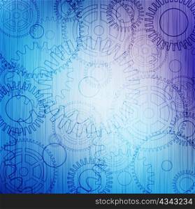 abstract background with gears . eps10 vector