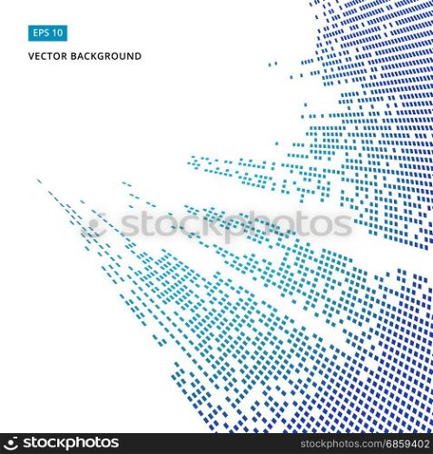 Abstract background with geometric elements perspective. Virtual world. The flow of digital data. Specifying the direction. vector illustration
