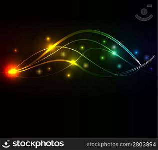 abstract background with glowing element