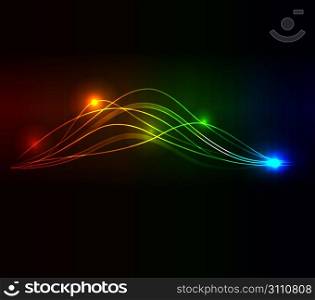 abstract background with glowing element