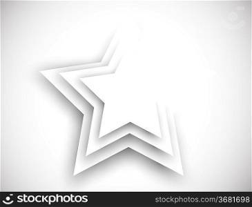 Abstract background with gray star