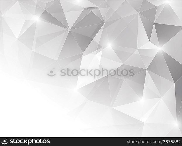 Abstract background with gray triangles