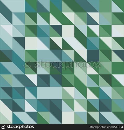 Abstract background with green tone triangles, stock vector