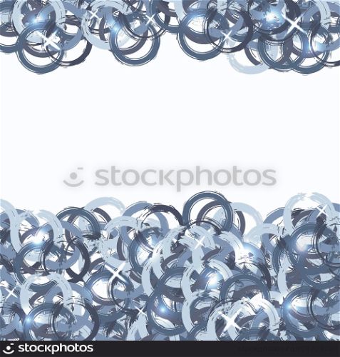 Abstract background with grunge blue circles