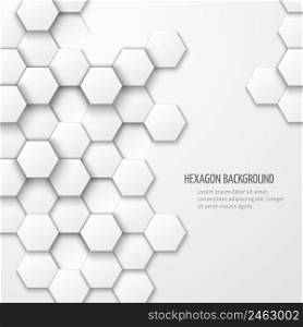 Abstract background with hexagon elements. Business pattern geometric, cover white texture, vector illustration. Abstract vector background with hexagon elements