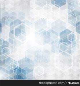 Abstract background with hexagon shapes