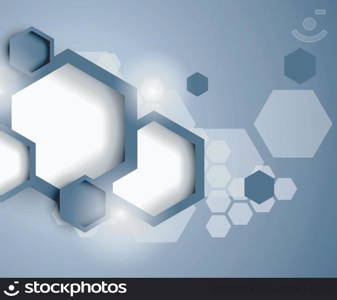 Abstract background with hexagons