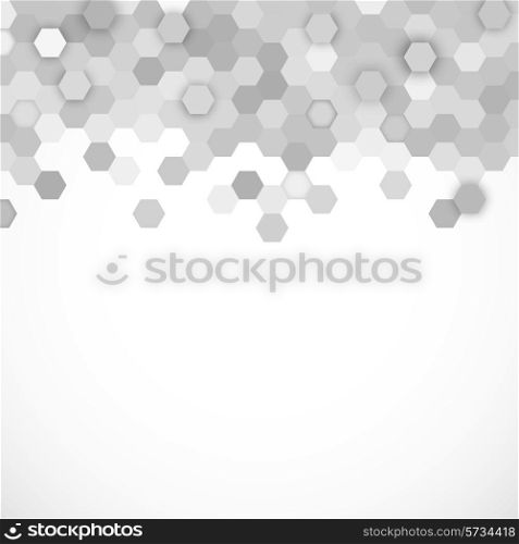 Abstract background with hexagons pattern design template