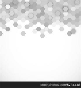 Abstract background with hexagons pattern design template