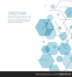 Abstract background with hexagons. Vector illustration. Abstract background with hexagons. Vector illustration EPS 10