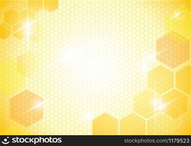Abstract Background with Honeycombs