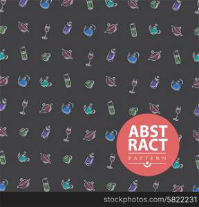 Abstract background with kitchenware for design can be used for menu, invitation, congratulation