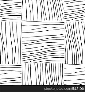 Abstract background with lines. Black and white seamless pattern hand drawn texture. Design for fabric, textile print, wrapping paper. Abstract background with lines. Black and white seamless pattern