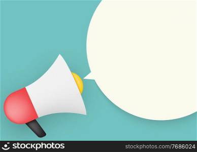Abstract Background with Megaphone, speech bubble and copy space. Vector Illustration. Abstract Background with Megaphone, speech bubble and copy space. Vector Illustration EPS10