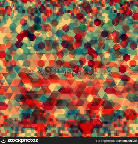 Abstract background with messy colorful polygon shapes