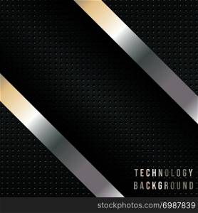 Abstract background with metallic diagonal stripes, techno design backdrop. Vector illustration.. Abstract background with metallic diagonal stripes, techno design backdrop