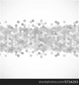 Abstract background with motion effect hexagon element