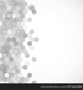 Abstract background with motion effect hexagon element
