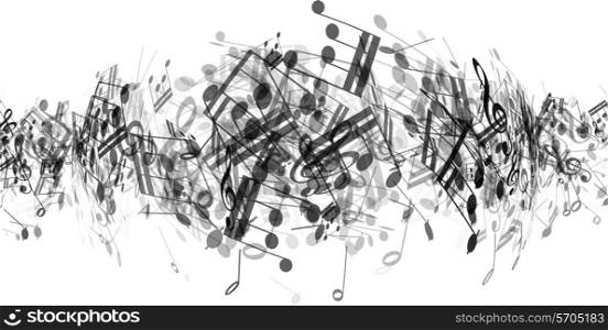 Abstract background with music notes