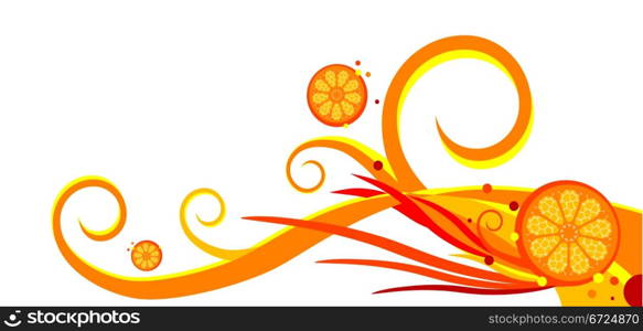 abstract background with oranges