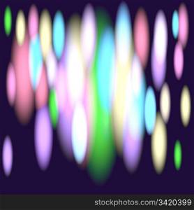 Abstract background with oval glowing lights