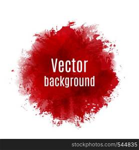 Abstract background with paint stains, brush strokes and blots. Imitation of watercolor.Vector illustration