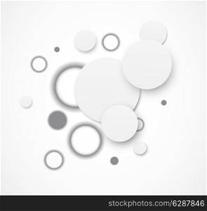 Abstract background with paper and gray soft circles