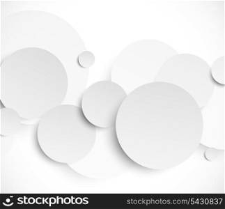 Abstract background with paper circles