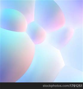 Abstract background with pearlescent bubbles balls