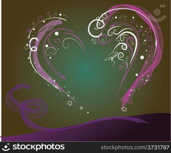 Abstract Background with pink heart