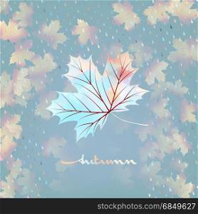 Abstract background with rain pattern and umbrella symbol. And also includes EPS 10 vector