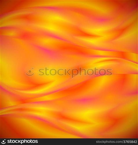 Abstract background with red and yellow waves