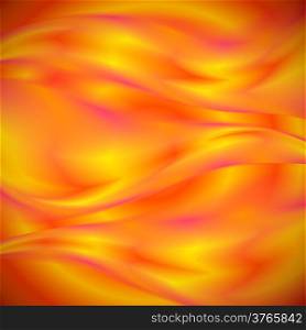 Abstract background with red and yellow waves