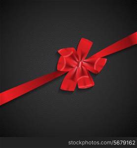 Abstract Background with Red Gift Ribbon . Vector illustration. EPS10