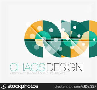 Abstract background with round shapes. Abstract background with round color shapes and light effects. Vector illustration