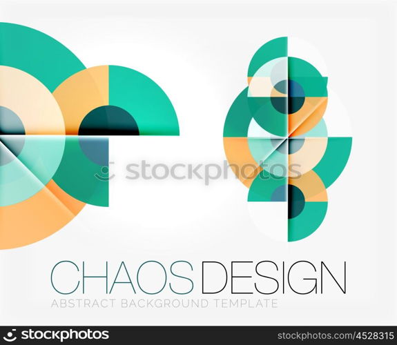 Abstract background with round shapes. Abstract background with round color shapes and light effects. Vector illustration