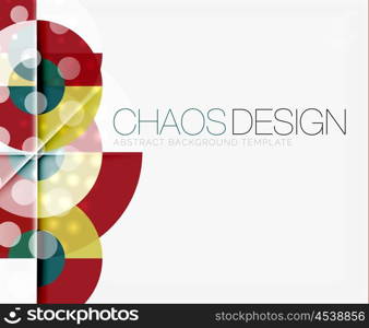 Abstract background with round shapes. Abstract background with round color shapes and light effects. Vector illustration