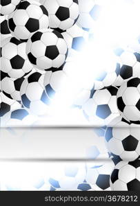 Abstract background with soccer ball