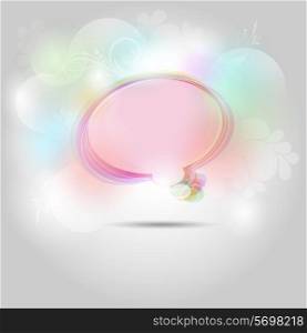 Abstract background with speech bubble shapes
