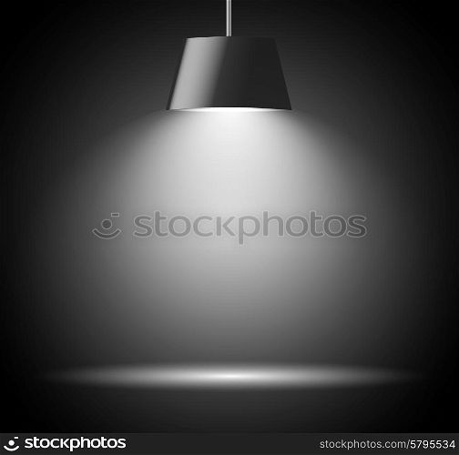 Abstract background with spot light in gray color . Abstract background with spot light